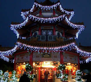 China-Town im Winter