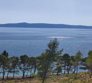 Blick hinunterauf das Meer