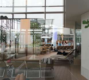 Blick ins Schwimmbad