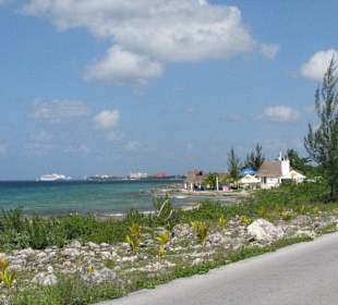 Blick auf den Hafen von Cozumel