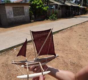 Katamaran in Miniausführung 