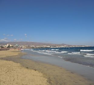 Blick von den Dünen Maspalomas nach San Agustin