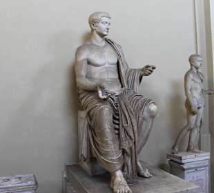 Pictures of statue in Vatican Museum, Rome, Italy 