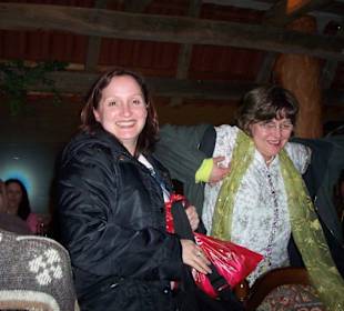 Susanne und Diana beim Aufbruch