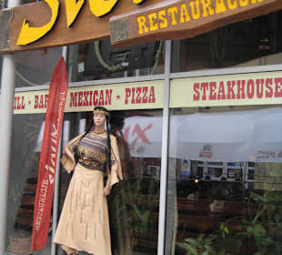 Der Eingang der Gaststätte