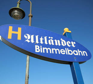 Haltestelle der Bimmelbahn