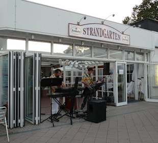 Shops and Restaurants at Sea Front in Dahme