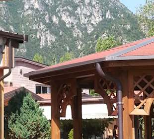 Blick Richtung Restaurant