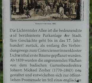 INFO-Tafel Lichtentaler Allee