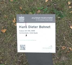 Skulptur Kubus XIII 99 von Dieter Bonnet