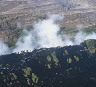 Flug über die Victoriafälle
