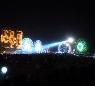 Blick auf das Festivalgelände