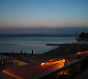 Blick aufs Meer vom Restaurant