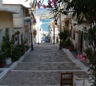 Gasse in Sitia Stadt