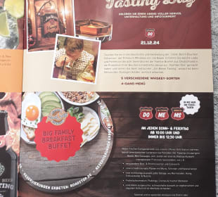 Hauszeitung mit Speisekarte