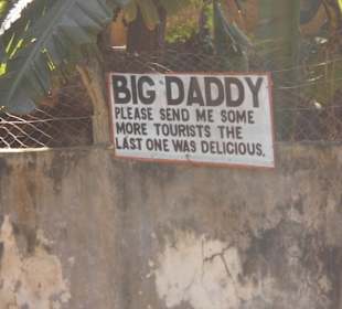 Er war zum Glück schon satt... 