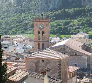 Blick auf die Kirche von Pollenca
