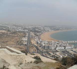 Überblick von der Stadtmauer über Agadir