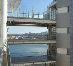 Ausblick von der Terrasse beim Restaurant WOK