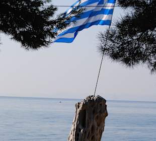 Die griechische Flagge