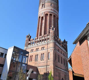 Außenansicht des Wasserturms in Lüneburg