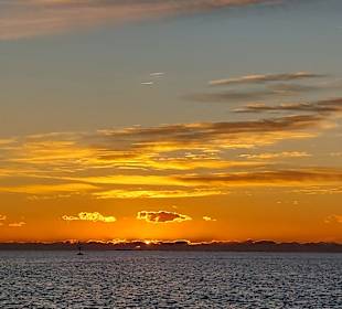 Sonnenuntergang vom Boot