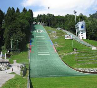 Blick auf die wunderschöne Naturschanze