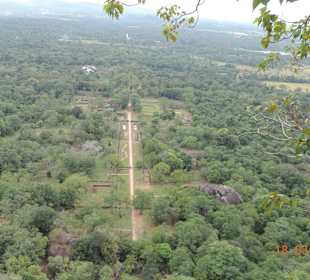 Rundblick vom Sigiriya Felsen