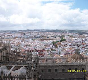 Kathedrale Sevilla Blick vom Turm auf Sevilla