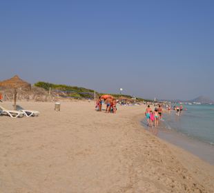 Schöner, ruhig Strandabschnitt des Platja de Muro