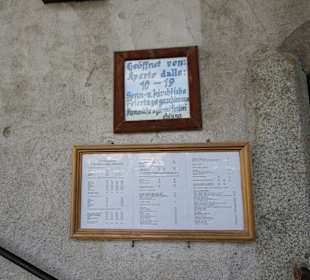 Hinweise Stiftskeller