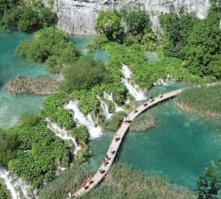 Blick auf die Wasserfälle