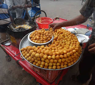 Auf dem Markt unterwegs