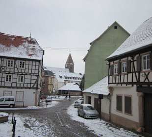 Altstadt Wissembourg im Winter
