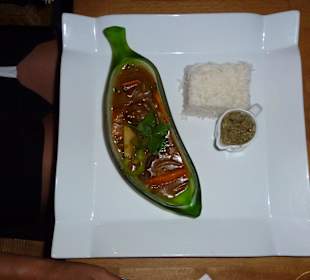 Auszug aus der Speisekarte