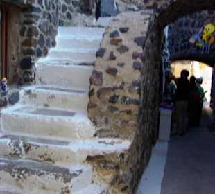 Santorin selbst im Bild Landschaft, Stadt