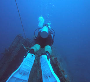 Udo Stahl beim Tauchen