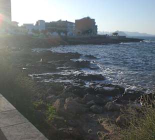 Richtung Zentrum entlang der Promenade