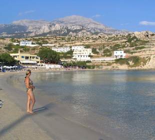 Sandstrand in Lefkos