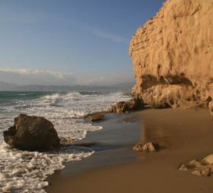 Wellen, Küste, Paraglider