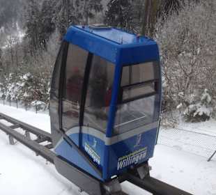 Standseilbahn mit der MeinWillingCard kostenfrei 