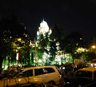 Hauptquartier der indischen Eisenbahn bei Nacht