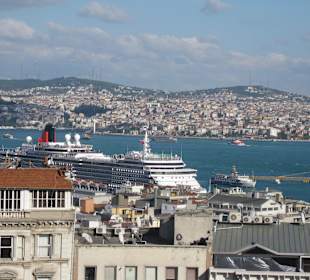 Aussicht von und auf Galata