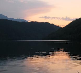 Beim Levicosee im Trentino bei Levico Terme