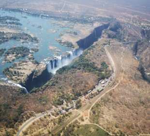 Vic Falls mit Heli