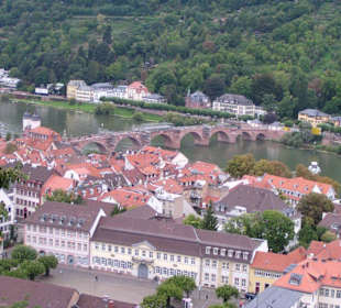 Blick vom Heidelberger Schloss auf Heidelberg - 2