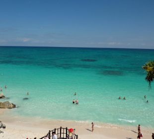 Strand an der Maya Stätte Tulum