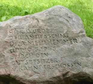 Haussee - Gedenkstein