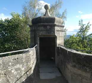 Bei der Besichtigung der Veste Coburg