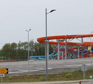 Aquapark Aquacolors Porec teile der Rutschen